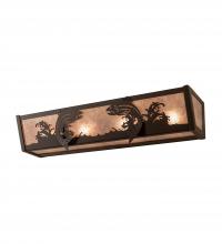 Meyda Green 250534 - 24" Wide Leaping Trout Vanity Light