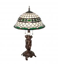 Meyda Green 253641 - 28" High Tiffany Roman Table Lamp
