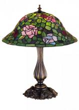 Meyda Green 26489 - 18.5"H Tiffany Rosebush Table Lamp