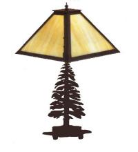 Meyda Green 27103 - 21"H Tall Pines Table Lamp