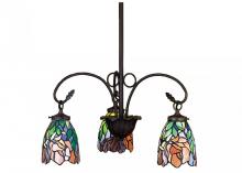 Meyda Green 27416 - 21" Wide Iris 3 Light Chandelier