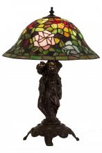 Meyda Green 27820 - 21.5"H Rosebush Table Lamp