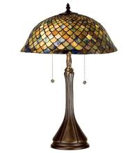 Meyda Green 28369 - 23"H Tiffany Fishscale Table Lamp