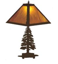 Meyda Green 29572 - 21"H Tall Pines Table Lamp