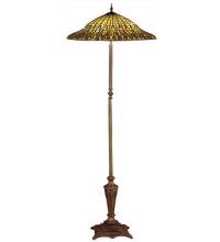 Meyda Green 30994 - 65"H Tiffany Lotus Leaf Floor Lamp