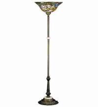 Meyda Green 31122 - 68"H Tiffany Rosebush Torchiere