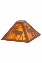 Meyda Green 32513 - 12"Sq Lone Moose Shade