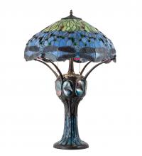 Meyda Green 37946 - 33" High Hanginghead Dragonfly Table Lamp