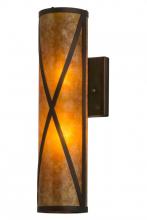 Meyda Green 72363 - 5" Wide Saltire Craftsman Wall Sconce