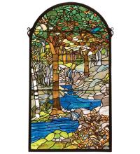 Meyda Green 77530 - 40"H X 22"W Tiffany Waterbrooks Stained Glass Window