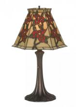 Meyda Green 81620 - 19"H Oriental Peony Accent Lamp