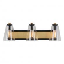 Artcraft AC11793BB - Treviso Collection 1-Light Sconce, Black & Brass