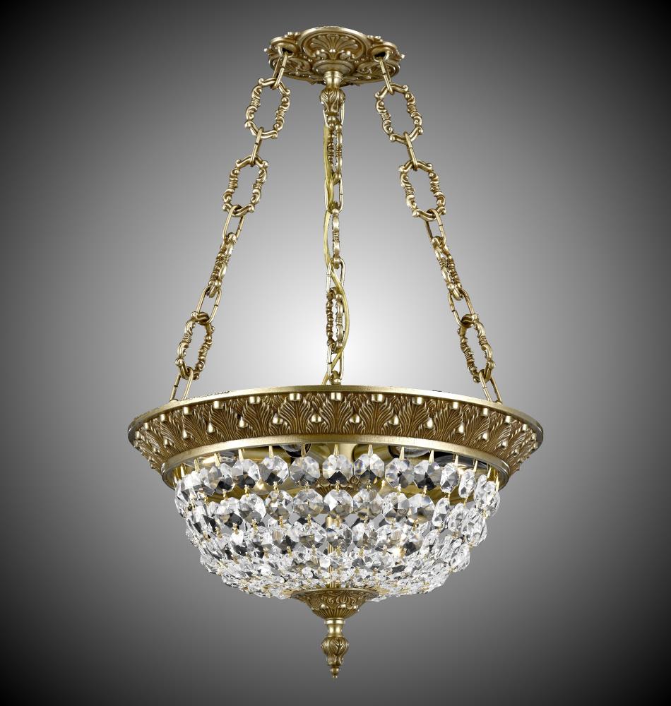 12"W 3 Light Corinthian Pendant