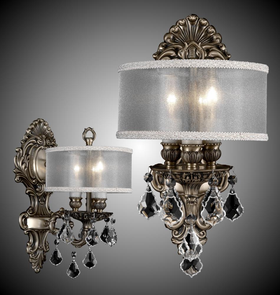 3 Light Shaded Wall Sconce