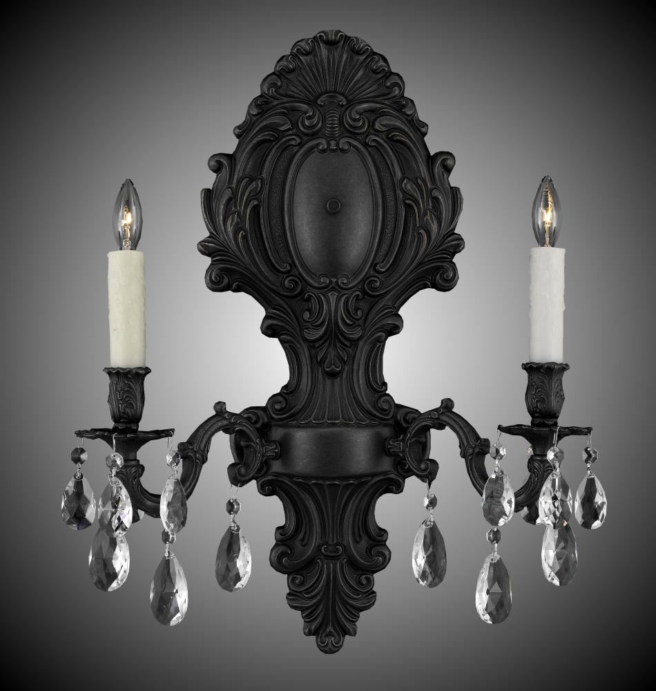 2 Light Fleur-De-Lis Large Wall Sconce