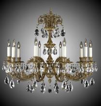 American Brass & Crystal CH2004-A-23S-PI - 10 Light Finisterra Chandelier