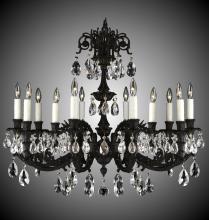 American Brass & Crystal CH2005-A-16G-ST - 12 Light Finisterra Chandelier