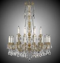 American Brass & Crystal CH2059-O-21S-ST - 8+16 Light Finisterra with draping Chandelier