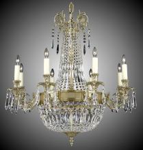 American Brass & Crystal CH2142-P-13S-ST - 8+ 8 Light Finisterra Chandelier