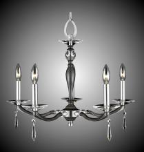 American Brass & Crystal CH5324-SP-35S-36G-ST - 5 Light Kensington Chandelier Larger