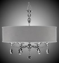 American Brass & Crystal CH5486-O-35S-36G-ST-PG - 28 inch Kensington Empire Drum Shade Chandelier