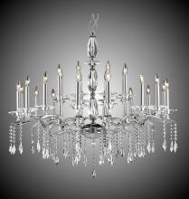 American Brass & Crystal CH5538-G-35S-37G-ST - 8+16 Light Two Tier Kaya Chandelier