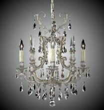 American Brass & Crystal CH7011-A-04G-PI - 4 Light Parisian Chandelier