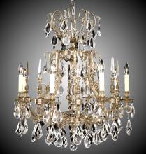 American Brass & Crystal CH7015-A-10G-PI - 10 Light Parisian Chandelier