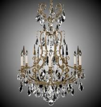 American Brass & Crystal CH7016-B-10G-ST - 6 Light Parisian Chandelier