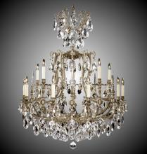 American Brass & Crystal CH7028-C-02G-ST - 10+5 Light Parisian Chandelier