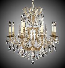 American Brass & Crystal CH7031-O-12G-ST - 8+4 Light Parisian Chandelier