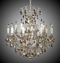 American Brass & Crystal CH7033-O-07G-ST - 10+5 Light Parisian Chandelier