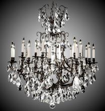 American Brass & Crystal CH7036-O-12G-PI - 12+6 Light Parisian Chandelier