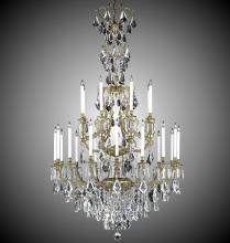 American Brass & Crystal CH7336-A-01G-ST - 8+16 Light Parisian Chandelier