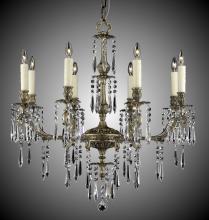 American Brass & Crystal CH7815-U-08G-PI - 8 Light Parisian Spire Chandelier