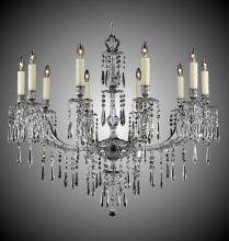 American Brass & Crystal CH7816-U-21S-ST - 10 Light Parisian Spire Chandelier