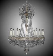 American Brass & Crystal CH8144-P-23S-ST - 12+ 12 Light Valencia Chandelier