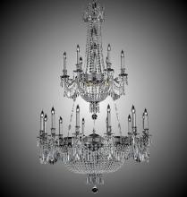 American Brass & Crystal CH8152-P-01G-ST - 18+ 15 Light Valencia Chandelier