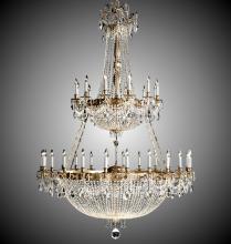 American Brass & Crystal CH8157-P-05S-ST - 36+36 Light Valencia Chandelier