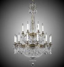 American Brass & Crystal CH8162-P-10G-PI - 18+ 15 Light Valencia Chandelier