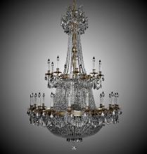 American Brass & Crystal CH8163-P-12G-ST - 27+27 Light Valencia Chandelier