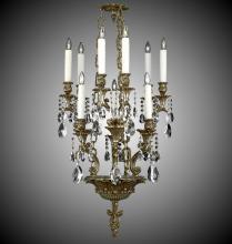 American Brass & Crystal CH9009-A-05S-PI - 9 Light Blairsden Chandelier