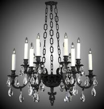 American Brass & Crystal CH9015-A-23S-PI - 12 Light Blairsden Chandelier Pendant Large