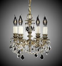 American Brass & Crystal CH9102-A-23S-ST - 4 Light Biella Chandelier