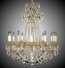 American Brass & Crystal CH9268-A-01G-ST - 12 Light Biella Chandelier