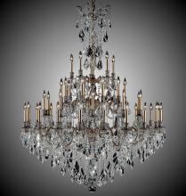 American Brass & Crystal CH9324-A-12G-ST - 45 Light Elise Chandelier