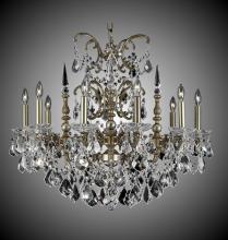 American Brass & Crystal CH9381-A-23S-PI - 10 Light Venetian Chandelier