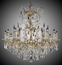 American Brass & Crystal CH9383-A-02G-PI - 16 Light Venetian Chandelier