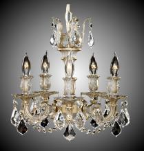 American Brass & Crystal CH9502-O-08G - 5 Light Rosetta Chandelier