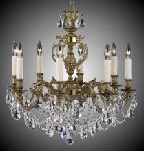 American Brass & Crystal CH9542-A-05S-PI - 8 Light Rosetta Chandelier